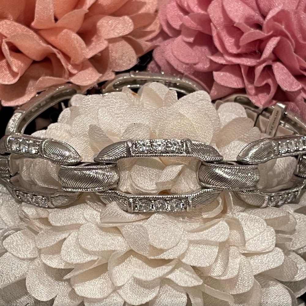 Judith Ripka Sterling & Diamonique Link Bracelet